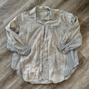 Free People We The Free distressed button up shirt